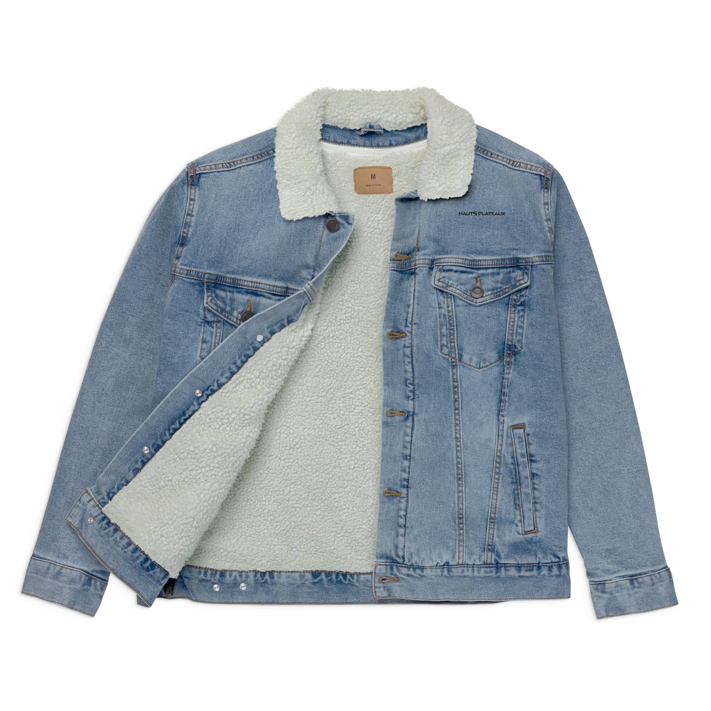 Rockstar denim unisex sherpa jacket